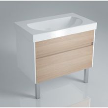 Kerama Marazzi Тумба с раковиной BUONGIORNO 80 напольная, дуб с 2 ящиками