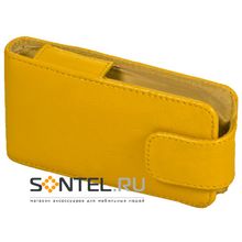 Сумка-блокнот Samsung S3650 желтый лак