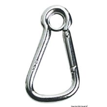 Osculati Carabiner hook AISI 316 w. eye large opening 18 mm, 09.178.10