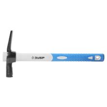 Молоток-кирочка ЗУБР  каменщика с фиберглассовой двухкомпонентной обратной рукояткой, 400г