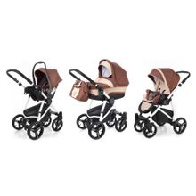 Коляска 3 в 1 Esspero Newborn Lux (шасси White) - Brown Beige