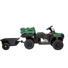 Детский электромобиль Bettyma квадроцикл с прицепом 2WD 12V - BDM0926-GREEN