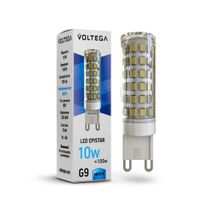 Voltega Лампа светодиодная Voltega G9 10W 4000К прозрачная VG9-K1G9cold10W 7039 ID - 234519