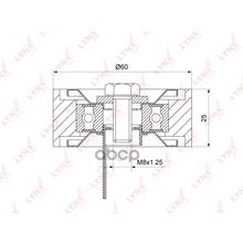 Ролик Обводной Приводного Ремня LYNXauto арт. PB7232