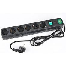 сетевой фильтр MOST RG Black, 6 розеток, 5 метров, черный