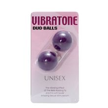 Seven Creations Фиолетовые вагинальные шарики VIBRATONE DUO BALLS PURPLE BLISTERCARD (фиолетовый)