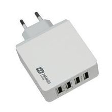 Сетевое зарядное устройство Mango Device, 5.2A, 4 USB, белый