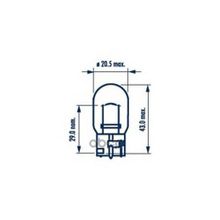 Лампа W21w 12v Nva Cp Лампа Накаливания 12v 21w W3x16d Безцокольная Narva арт. 17632