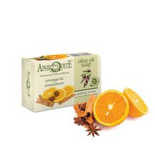 Мыло оливковое с апельсином и корицей Aphrodite 100г