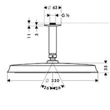 Верхний душ Hansgrohe Raindance Classic AIR (27406000) (300 мм)