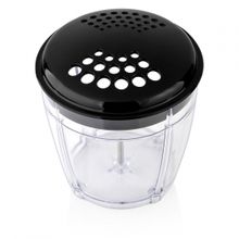 Измельчитель Brayer BR1400, 400 Вт, пластик, 250 мл, стальной нож, фильтр-крышка, черный