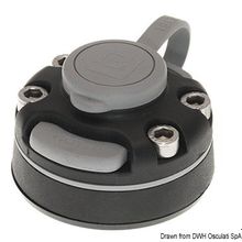 Osculati Lock for flat mounting, black, 34.302.02