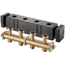 Распределительная гребенка Oventrop Regumat Ду 25, 3 контура, латунь