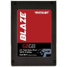 Tвердотельный накопитель Patriot SSD 60Gb Blaze PB60GS25SSDR {SATA 3.0}