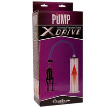 Мужская вакуумная помпа Eroticon PUMP X-Drive с обратным клапаном прозрачный
