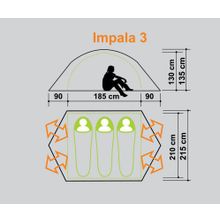 Палатка Canadian Camper Impala 3 royal
