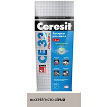 ЦЕРЕЗИТ СЕ 33 затирка противогрибковая №04 серебристо-серая (2кг)   CERESIT CE-33 Comfort затирка цементная для швов противогрибковая №04 серебристо-серая (2кг)