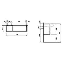 Тумба с раковиной Laufen Alessi one 4.2452.0.097.631.1