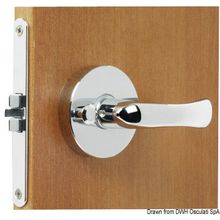 Osculati Recess-fit simple lock chromed brass 68x60x9 mm, 38.409.70