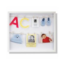 Umbra c зажимами для фотографий Clothesline белая