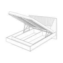 Кураж Кровать-11 с подъёмный основанием 1600 Марсель