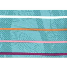 Простыня на резинке 200 на 200 сатиновая 269-240 Бирюза