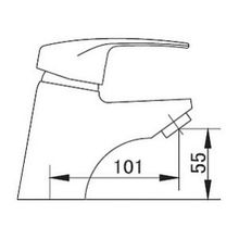 Смеситель SMARTsant Тренд SM054006AA_R для раковины