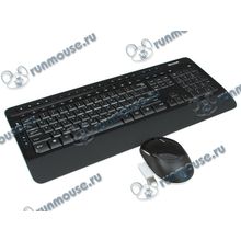 Комплект клавиатура + мышь Microsoft "Wireless 3050 Desktop" PP3-00018, беспров., черный (USB) (ret) [136995]