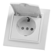 Feron Розетка Feron Stekker Эрна с з 16A 250V с крышкой белый PST16901201 39052 ID - 239080
