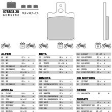 BREMBO Тормозные колодки BREMBO 07BB3135