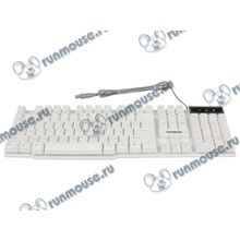 Клавиатура Гарнизон "GK-200W", белый (USB) (ret) [141517]