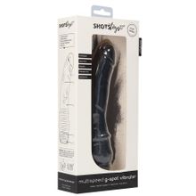 Черный вибромассажер Multispeed G-Spot Vibrator - 19 см. (233300)