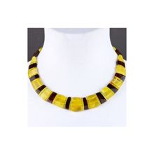 Бусики-Колечки Колье Янтарь "Тутанхамон" арт. НЯН-п680