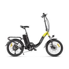 Велогибрид VOLTECO FLEX черно-желтый-2198