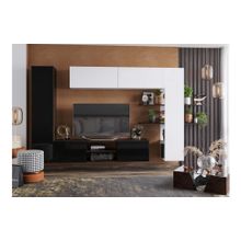 Case Гостиная Порту Венге Черный глянец