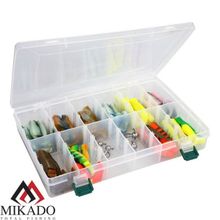 Набор силиконовых приманок Mikado Zander & Perch (виброхв.70мм - 40шт., джиг - 6шт.)