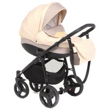 Rudis Коляска 2 в 1 Solo принт бежевый лен