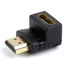 Адаптер HDMI M - HDMI F, угловой 90 гр., позол. разъемы, Cablexpert (A-HDMI90-FML)