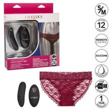 Кружевные трусики с клиторальным вибратором Remote Control Panty Set S M (242750)