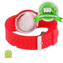 Ультратонкие силиконовые LED часы Nexer G1218 фиолетовые