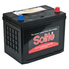 Аккумулятор автомобильный Solite 95D26L 6СТ-85 обр. с бортом 262x173x225