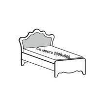 Кровать Итальянские мотивы (51.106.04) (Размер кровати: 90Х200)