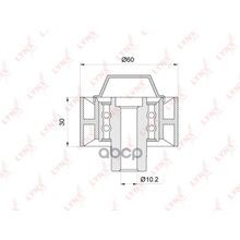 Ролик Обводной Приводного Ремня Citroen 1.4hdi 1.6hdi 04-   Ford 1.6tdci 07-   Peugeot 1.4hdi 1.6hdi 04-   + Ac LYNXauto арт. PB7114