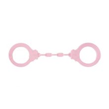 Розовые силиконовые наручники Suppression (244908)