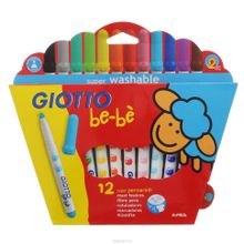 Фломастеры GIOTTO BE-BE 466700 Super Fibre Pens 12цв детские
