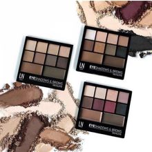 LN professional Набор для глаз и бровей тени и воск Pro Palette