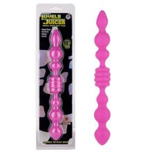 NMC Розовый анальный стимулятор Lovely Juicer Double Ended Butt Plug - 25,4 см. (розовый)