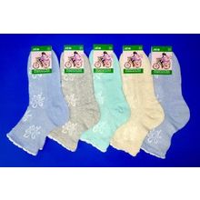 Женские носки льняные (сеточка)