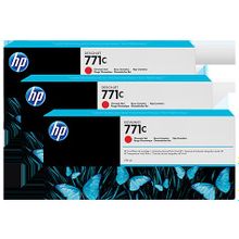 Набор картриджей hp b6y32a 3-pack print cartridge №771c  chrmtc red для hp dj z6200