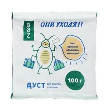 Дуст для защиты от клопов тараканов муравьев «BOZ», 100 гр
